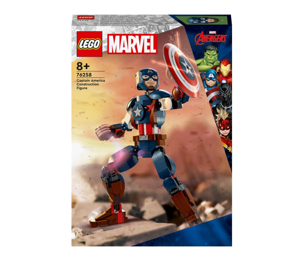LEGO Marvel 76258 Figurka Kapitana Ameryki do zbudowania - 1144488 - zdjęcie